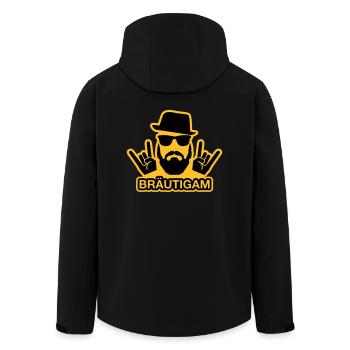Bräutigam T-Shirt - Bräutigam Shirt - JGA T-Shirts - Recycelte Männer Softshell-Jacke von Stanley/Stella - Schwarz - Hinten - AI Model Male 185 light (185cm)