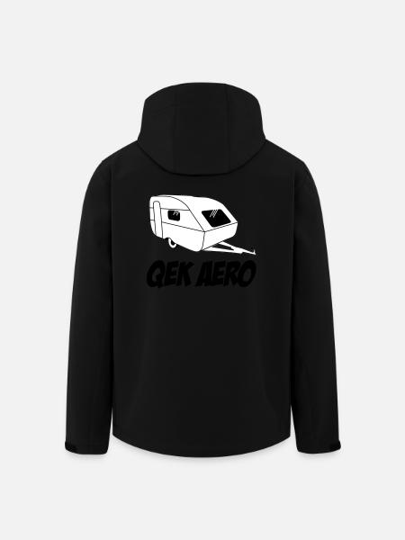 QEK Aero - Recycelte Männer Softshell-Jacke von Stanley/Stella - Schwarz