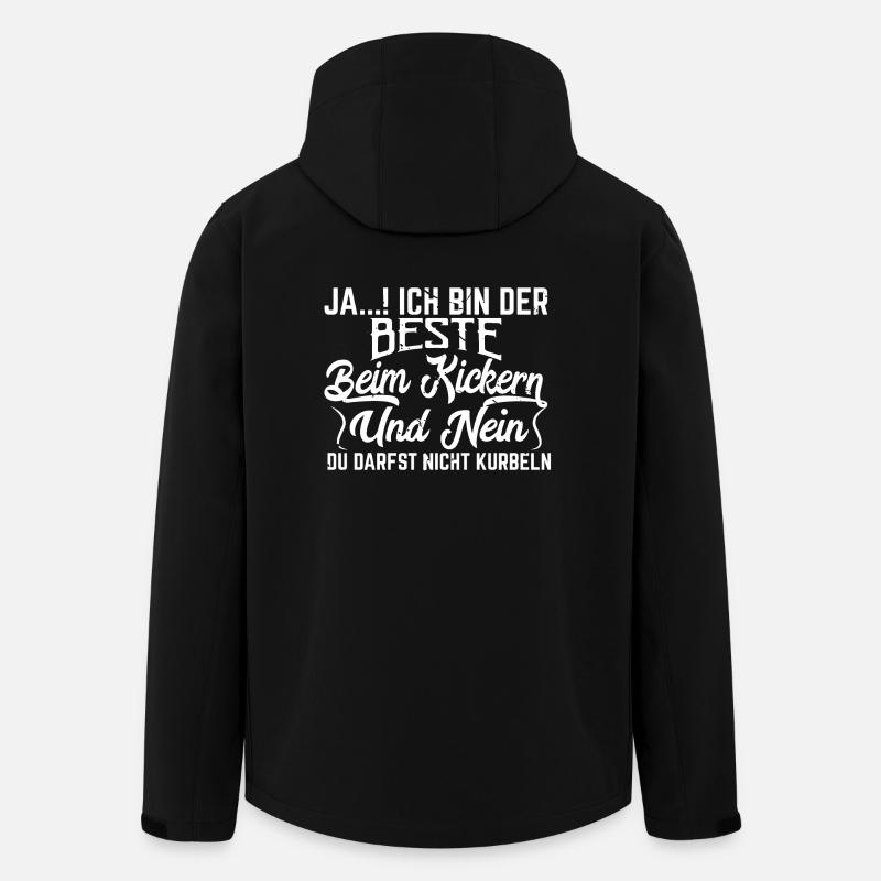 Kicker Tischfußball Krökeln Geschenk - Recycelte Männer Softshell-Jacke von Stanley/Stella - Schwarz