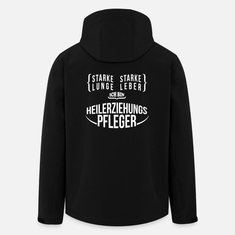 Starker Heilerziehungspfleger - Geschenk - Recycelte Männer Softshell-Jacke von Stanley/Stella - Schwarz