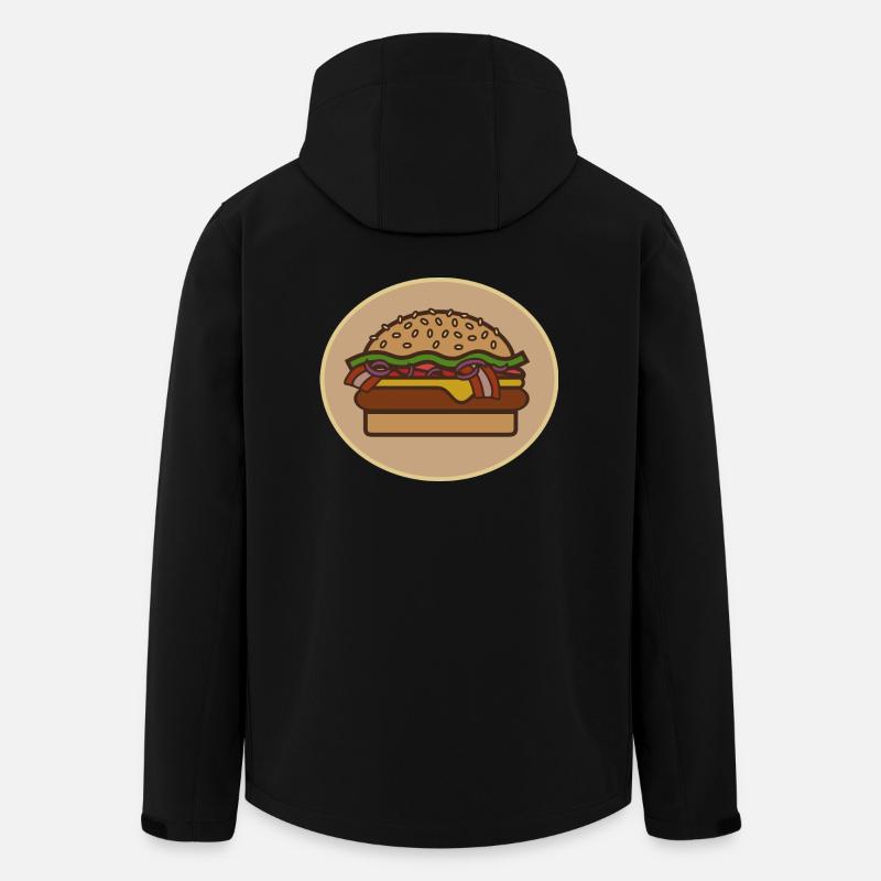 Cheeseburger - Veste softshell homme en polyester recyclé Stanley/Stella - noir