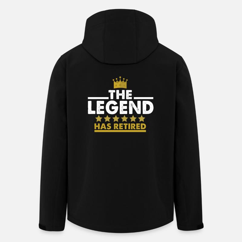 The Legend has Retired Rente Renter Geschenk - Recycelte Männer Softshell-Jacke von Stanley/Stella - Schwarz
