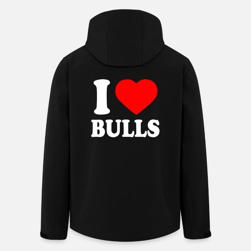I love bulls - Men’s Recycled Softshell Jacket by Stanley/Stella - black