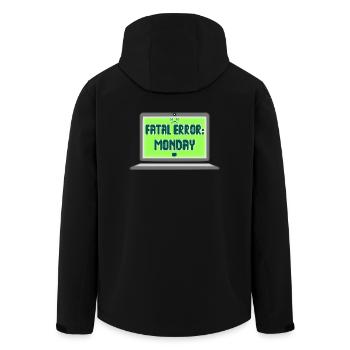 Fatal Error I Hate Mondays Geek Tech Sarkastisch - Recycelte Männer Softshell-Jacke von Stanley/Stella - Schwarz - Hinten - AI Model Male 185 light (185cm)