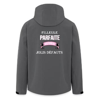 filleule cadeau humour - Veste softshell homme en polyester recyclé Stanley/Stella - charbon - Dos - AI Model Male 185 light (185cm)