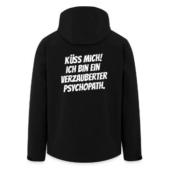 Verzauberter Psychopath - Recycelte Männer Softshell-Jacke von Stanley/Stella - Schwarz - Hinten - AI Model Male 185 light (185cm)