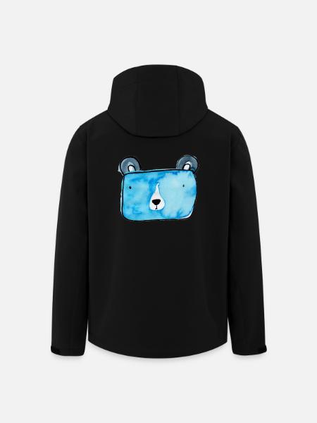 Bärli - Recycelte Männer Softshell-Jacke von Stanley/Stella - Schwarz