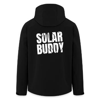 Solar Buddy - Men’s Recycled Softshell Jacket by Stanley/Stella - black - Back - AI Model Male 185 light (185cm)
