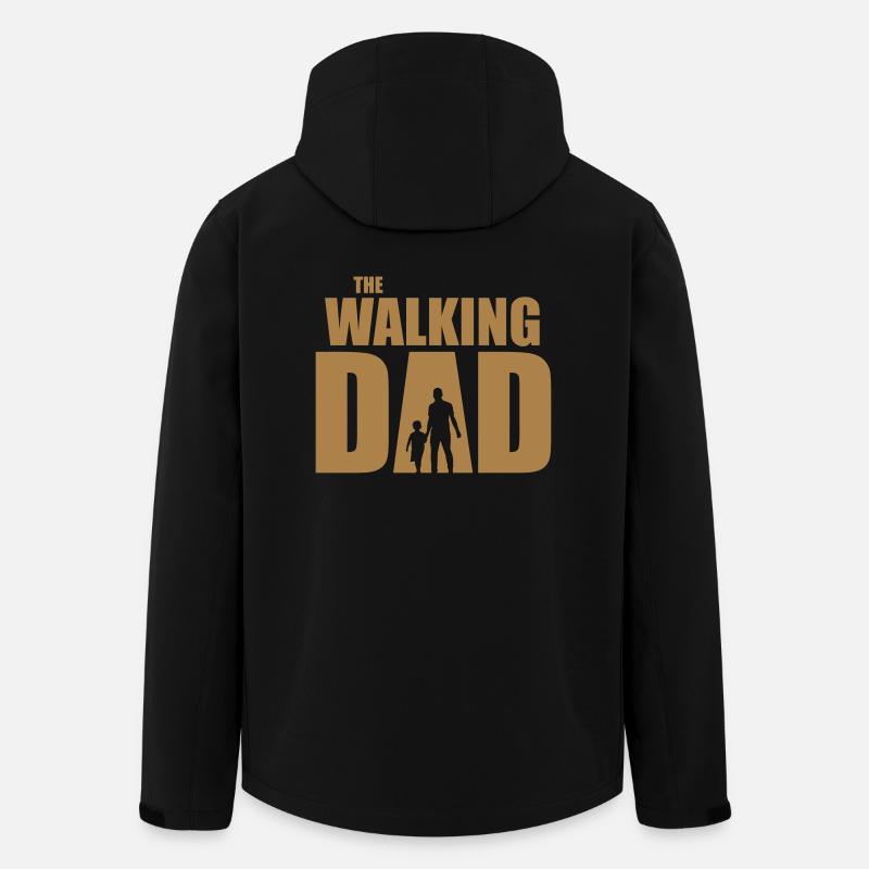 The Walking Dad - Men’s Recycled Softshell Jacket by Stanley/Stella - black