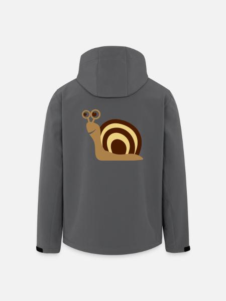 escargot cadeau - Veste softshell homme en polyester recyclé Stanley/Stella - noir