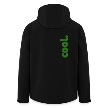 cool. - Recycelte Männer Softshell-Jacke von Stanley/Stella - Schwarz - Hinten - AI Model Male 185 light (185cm)