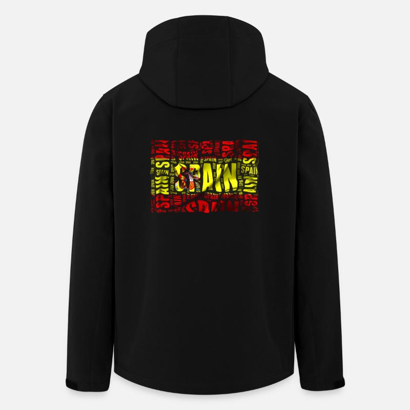 Espagne - Veste softshell homme en polyester recyclé Stanley/Stella - noir