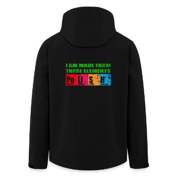Chemise de la Pologne - Veste softshell homme en polyester recyclé Stanley/Stella - noir - Dos - AI Model Male 185 light (185cm)