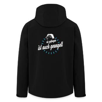 Nix gefangen ist auch geangelt - Angler Shirt - Recycelte Männer Softshell-Jacke von Stanley/Stella - Schwarz - Hinten - AI Model Male 185 light (185cm)