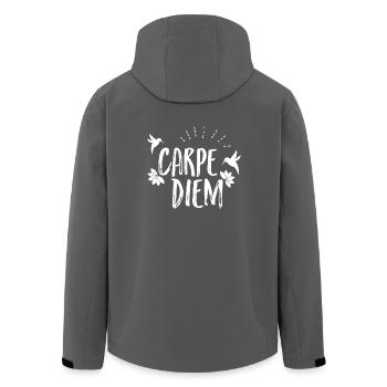 Carpe Diem - Men’s Recycled Softshell Jacket by Stanley/Stella - anthracite - Back - AI Model Male 185 light (185cm)