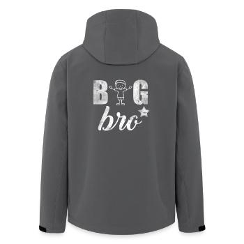 Big Brother Big Bro Gift sibling kids - Men’s Recycled Softshell Jacket by Stanley/Stella - anthracite - Back - AI Model Male 185 light (185cm)