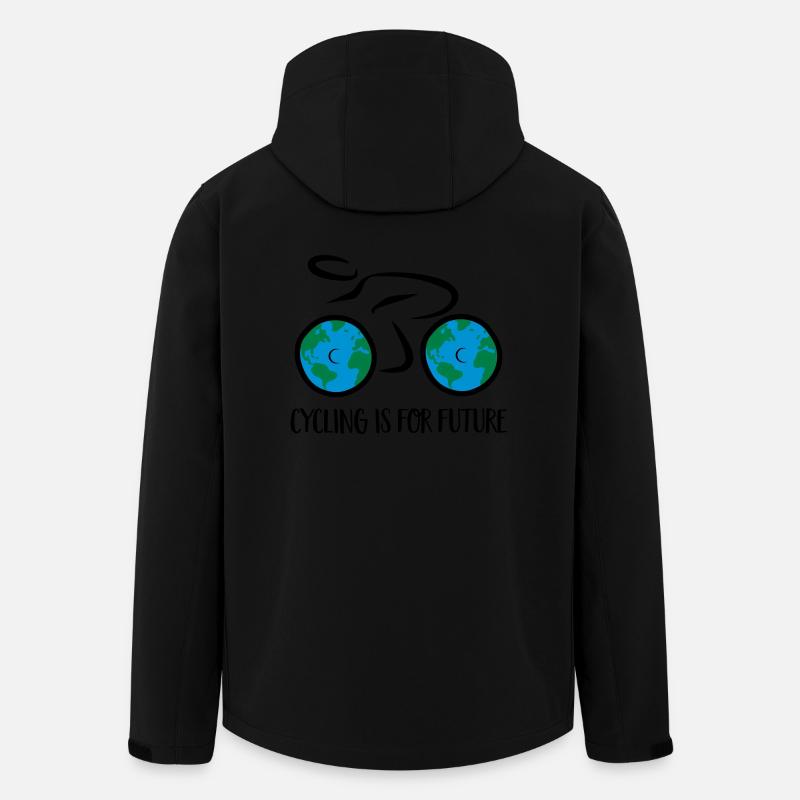 Fahrrad - Recycelte Männer Softshell-Jacke von Stanley/Stella - Schwarz