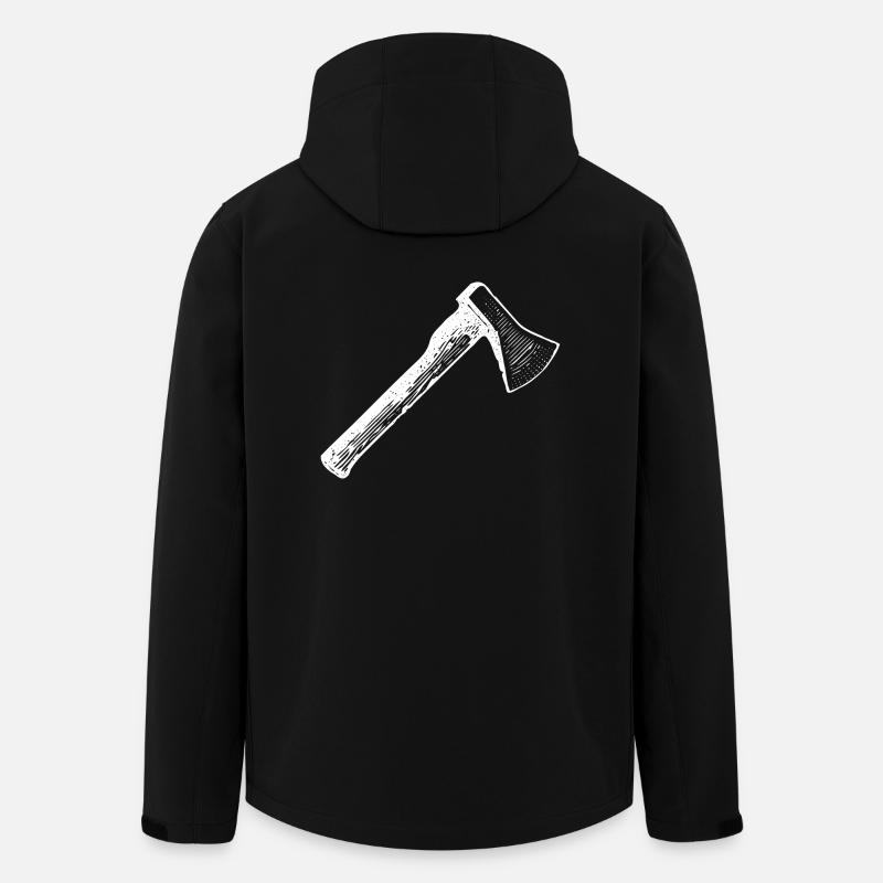Axt - Recycelte Männer Softshell-Jacke von Stanley/Stella - Schwarz