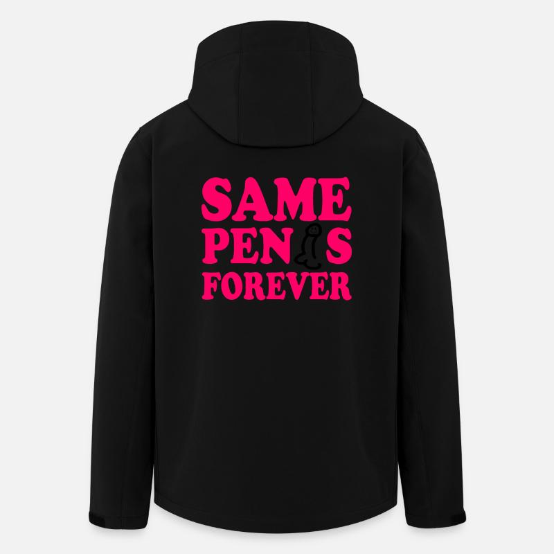 Same penis forever - Veste softshell homme en polyester recyclé Stanley/Stella - noir
