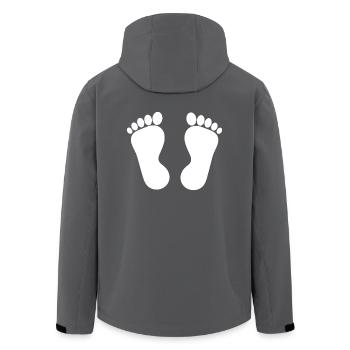 Foot Feet Foot Care Podiatry - Men’s Recycled Softshell Jacket by Stanley/Stella - black - Back - AI Model Male 185 light (185cm)