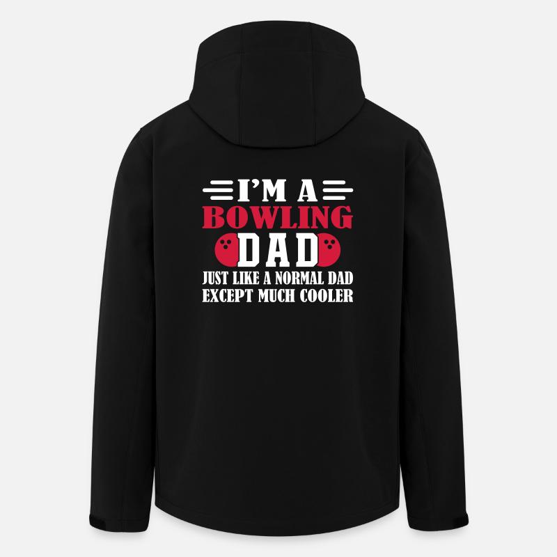 Bowling Dad - Recycelte Männer Softshell-Jacke von Stanley/Stella - Schwarz