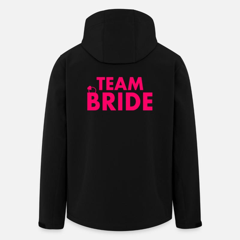 Team bride - Veste softshell homme en polyester recyclé Stanley/Stella - noir