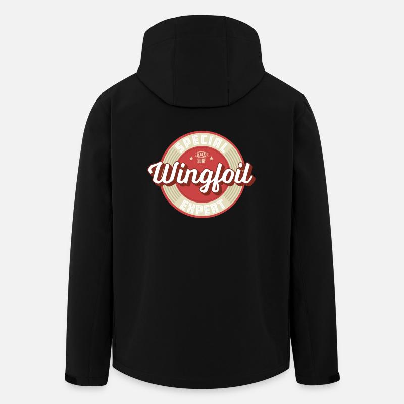 Wingfoil Label - Recycelte Männer Softshell-Jacke Discoverer von Stanley/Stella - Schwarz