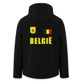 Maillot de football de Belgique Jersey Fan Fan Shirt - Veste softshell homme en polyester recyclé Stanley/Stella - noir - Dos - AI Model Male 185 light (185cm)