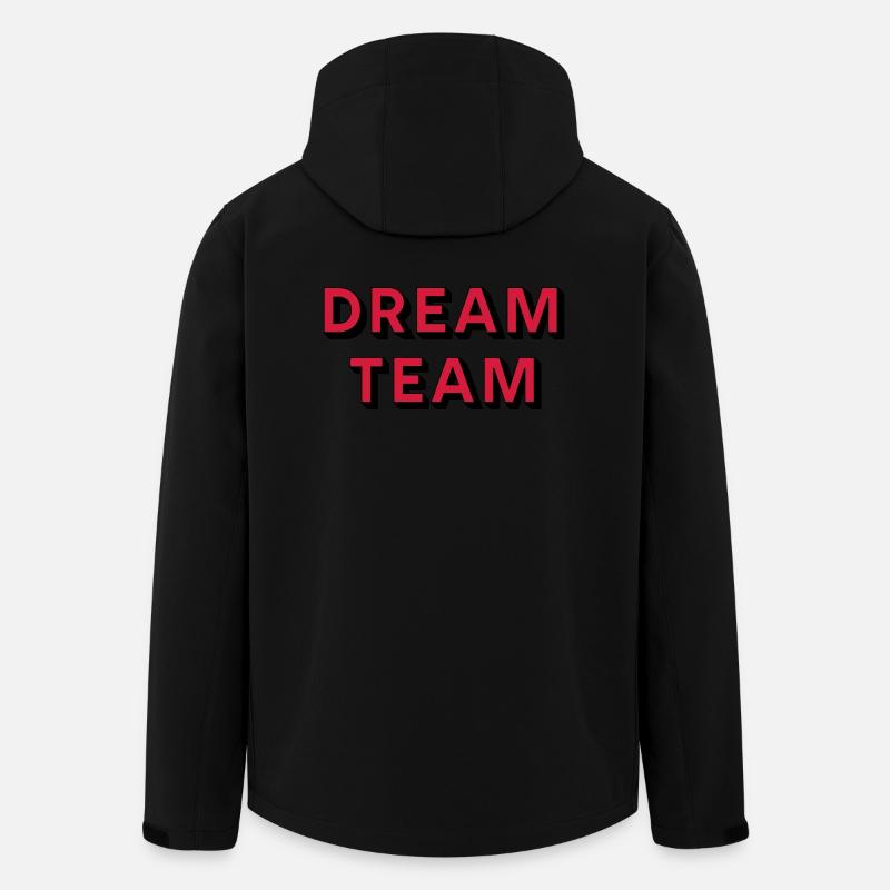 DREAM TEAM - Veste softshell homme en polyester recyclé Stanley/Stella - noir