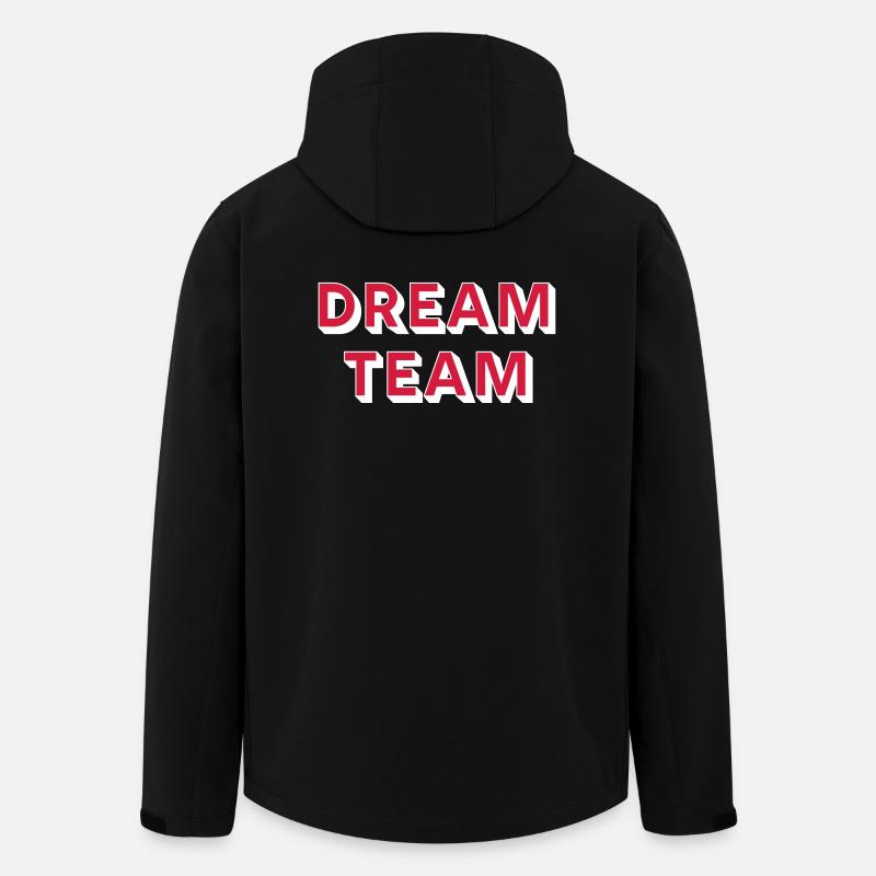 DREAMTEAM - Recycelte Männer Softshell-Jacke von Stanley/Stella - Schwarz