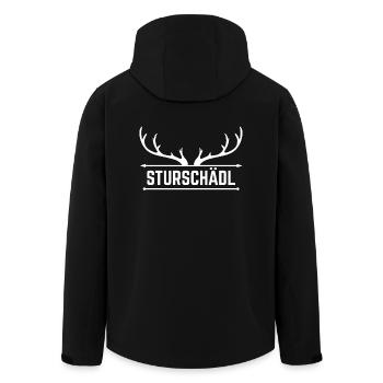 Sturschaedl - Veste softshell homme en polyester recyclé Stanley/Stella - noir - Dos - AI Model Male 185 light (185cm)