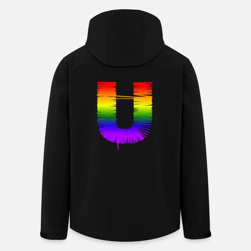 Rainbow U - Men’s Recycled Softshell Jacket by Stanley/Stella - black