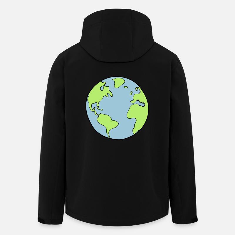 earth - Men’s Recycled Softshell Jacket by Stanley/Stella - black