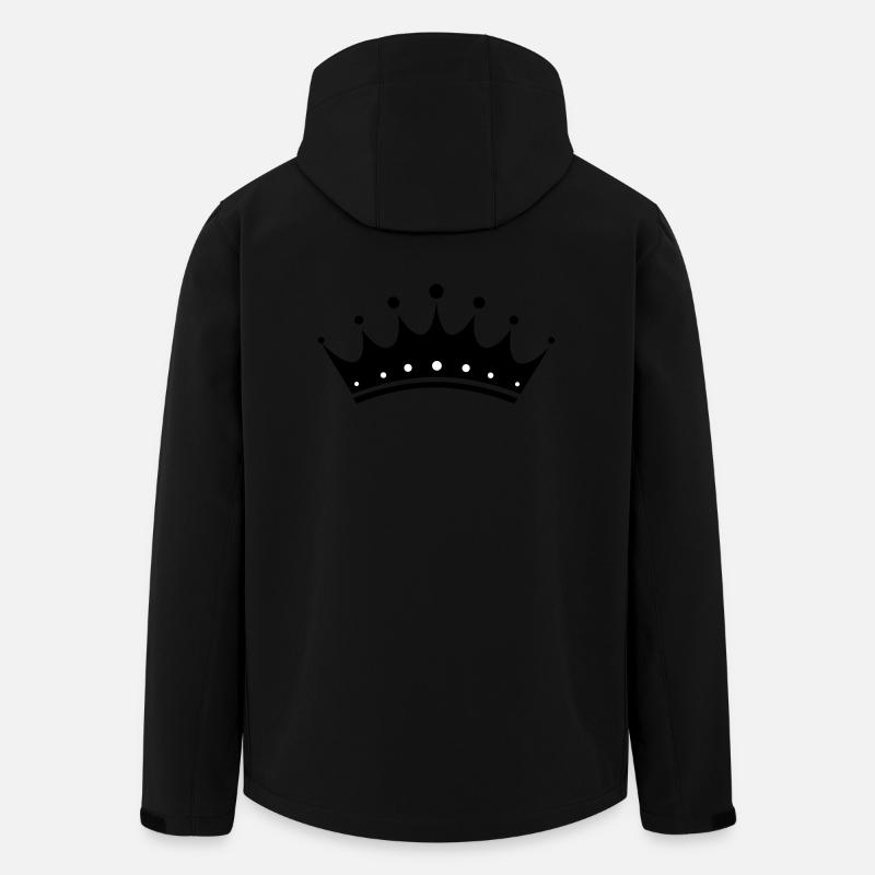 Krone - Recycelte Männer Softshell-Jacke von Stanley/Stella - Schwarz