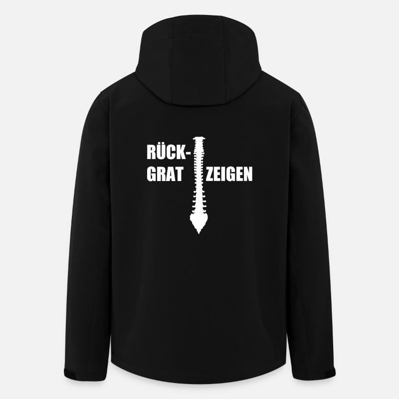 Rückgrat Zeigen - Recycelte Männer Softshell-Jacke von Stanley/Stella - Schwarz