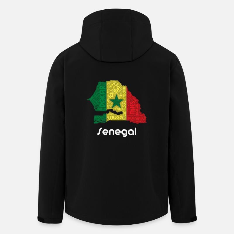 Senegal - Men’s Recycled Softshell Jacket by Stanley/Stella - black