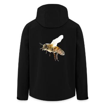 Abeille - Veste softshell homme en polyester recyclé Stanley/Stella - noir - Dos - AI Model Male 185 light (185cm)