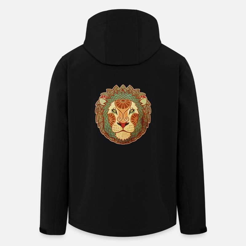 Loewe - König der Tiere - Recycelte Männer Softshell-Jacke von Stanley/Stella - Schwarz