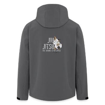Jiu Jitsu I The floor is my room! - Gift - Men’s Recycled Softshell Jacket by Stanley/Stella - black - Back - AI Model Male 185 light (185cm)