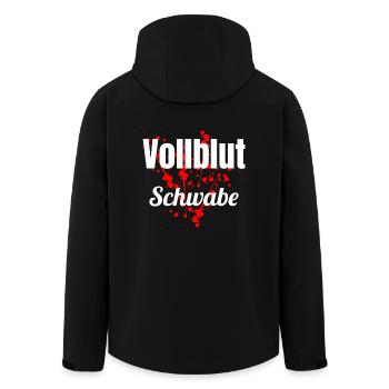 Vollblut Schwabe Schwäbisch Stuttgart T-Shirt - Recycelte Männer Softshell-Jacke von Stanley/Stella - Schwarz - Hinten - AI Model Male 185 light (185cm)