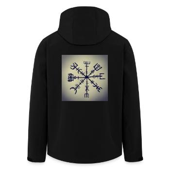 Runes vikings - Veste softshell homme en polyester recyclé Stanley/Stella - noir - Dos - AI Model Male 185 light (185cm)