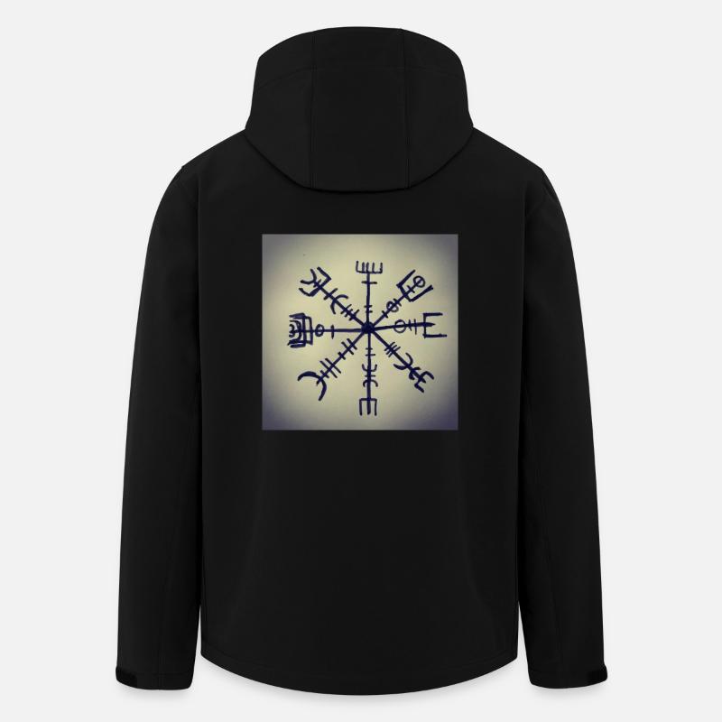 Wikinger Runen - Recycelte Männer Softshell-Jacke von Stanley/Stella - Schwarz
