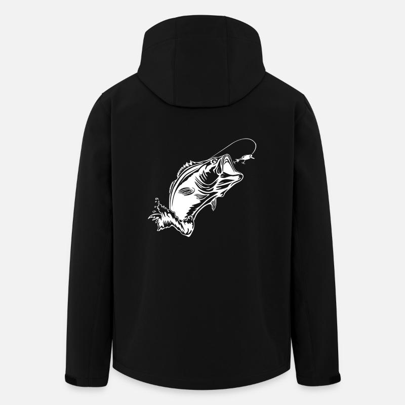 poisson - Veste softshell homme en polyester recyclé Stanley/Stella - noir