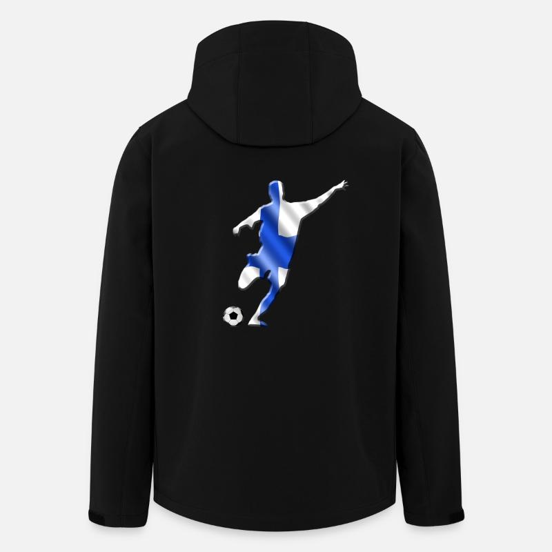 Finnland - Recycelte Männer Softshell-Jacke von Stanley/Stella - Schwarz