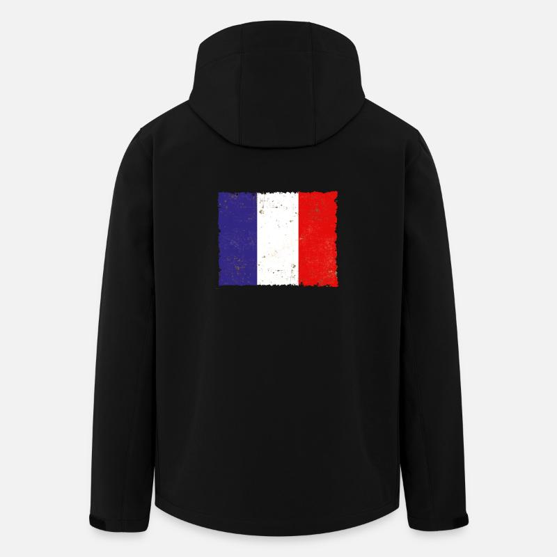 France - Men’s Recycled Softshell Jacket Discoverer by Stanley/Stella - black