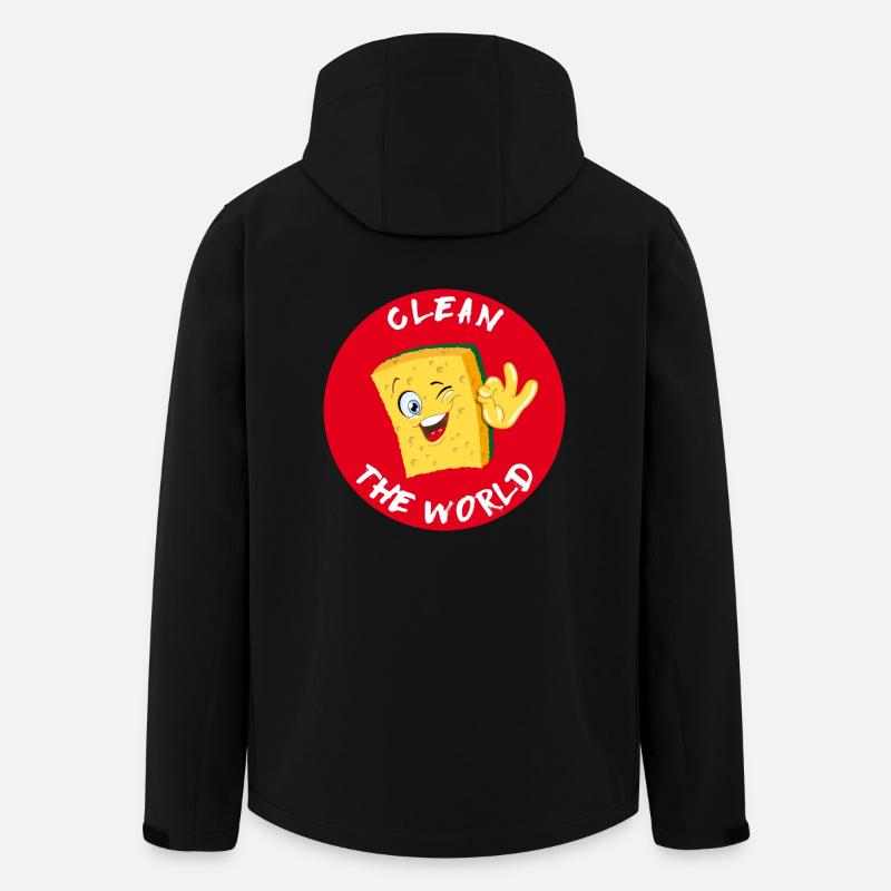 éponge - Veste softshell homme en polyester recyclé Stanley/Stella - noir