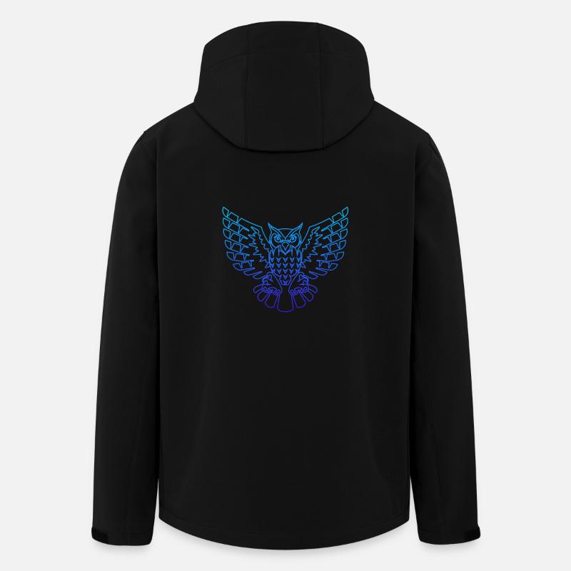 Hibou cool - Veste softshell homme en polyester recyclé Stanley/Stella - noir