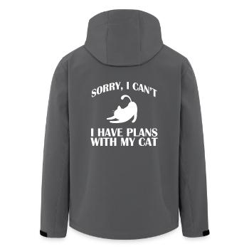 Cat Kitten Mieze Kitten Kitten Cat Lady - Men’s Recycled Softshell Jacket by Stanley/Stella - black - Back - AI Model Male 185 light (185cm)