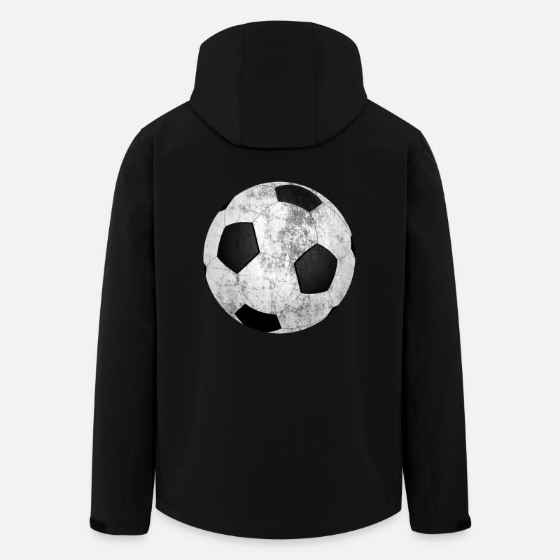 Fussball - Recycelte Männer Softshell-Jacke von Stanley/Stella - Schwarz