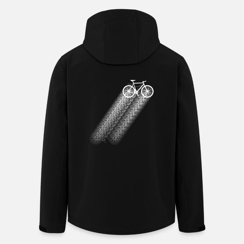 Bicycle Cycling Bicycle Tour - Men’s Recycled Softshell Jacket by Stanley/Stella - black